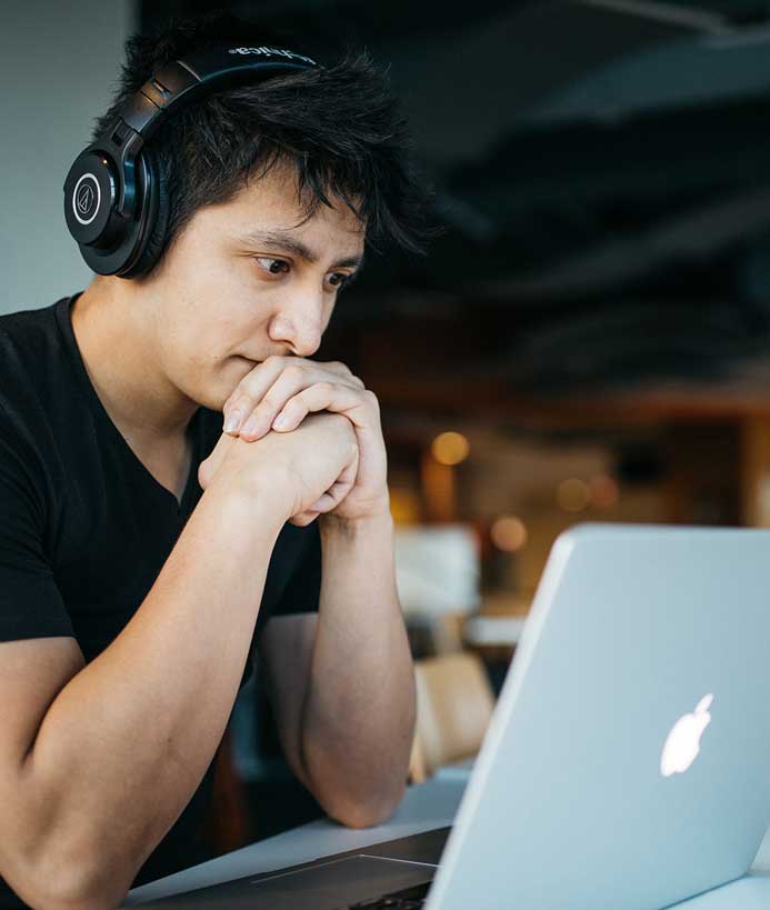 Man with laptop